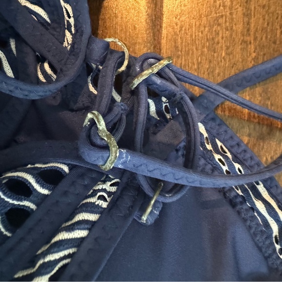 Becca color play navy white one piece - Picture 2 of 4